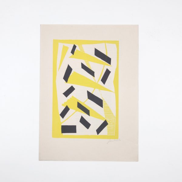 Jean Milo  Zeefdruk uit map Art Abstrait 1952